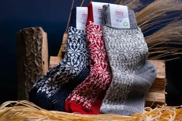 Norweger Wollsocken mit Sternenmuster